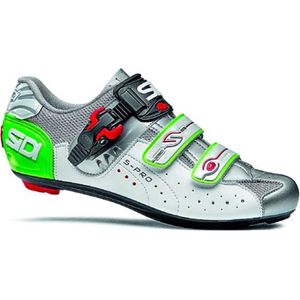 Sidi Scarpe Genius 5-Pro - Racefietsschoenen - Wit Zilver Groen - Maat 42.5