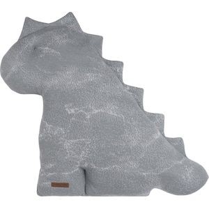 Baby's Only knuffel dinosaurus Marble - Knuffeldier - Baby knuffel - Decoratie kussen - Grijs/Zilvergrijs - 55 cm - Baby cadeau