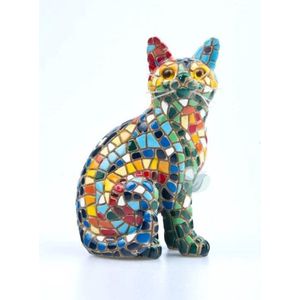 Barcino design Gaudi Mozaïek: beeld kat