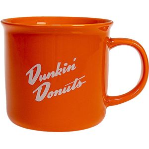 Dunkin' Retro Mok Bekers –Oranje – Koffiemok – Porselein