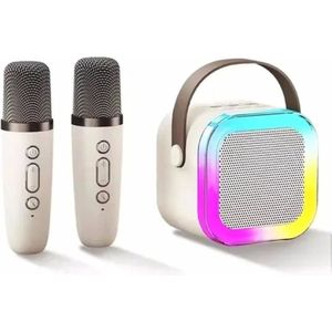 Karaokesets - Karaoke Set Kinderen - Speelgoedkaraoke Bluetooth - Met 2 Draadloze Microfoons - Karaokeset 3 jaar - Karaokesets 4 jaar - Karaokesets 5 tot 6 jaar - Karaokesets 7 tot 8 jaar -Karaokesets 9 tot 12 jaar