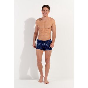HOM - Summer Swim shorts - Navy print - mannen - S
