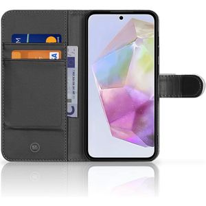 Samsung Galaxy A36 Bookcase Marmer Wit Zwart - Origineel Cadeau Man