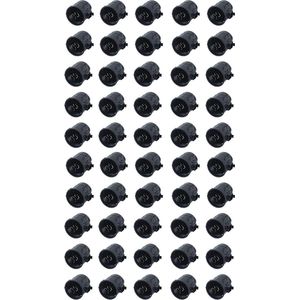 Inbouw schakeldoos 60 mm diep zwart - 50 stuks - voor schakelaars stopcontacten - 60 mm diameter