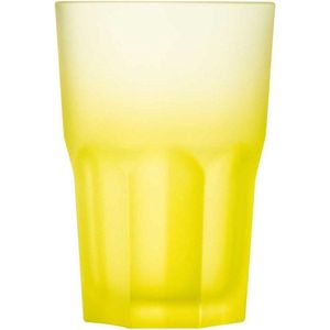 Luminarc ""Techno-Colors-Sun"" - Waterglazen - 40cl - Geel - Glas (Set van 12) En Yourkitchen E-kookboek - Heerlijke Smulrecepten