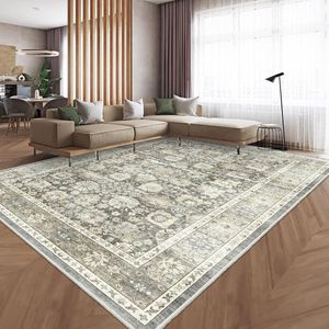Stijlvolle Vintage Vloerkleed voor Woonkamer, Slaapkamer, Eetkamer en Buiten, 200 x 300 cm Grijs