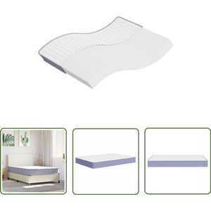 The Living Store Schuimmatras middelzacht 140x200 cm - Schuimmatras - Matras - Tweepersoonsbed - Boxspring - Slaapcomfort