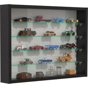 Vitrinekast met glas - Verzamelkast - Verzamel vintrinekast - Vitrines - Vitrine kasten