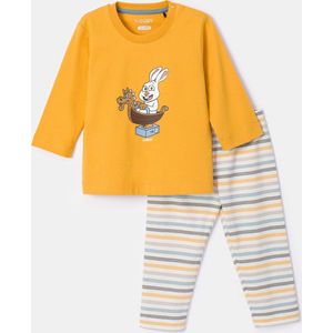 Woody pyjama baby unisex - goud - haas - 232-10-PLS-S/620 - maat 56