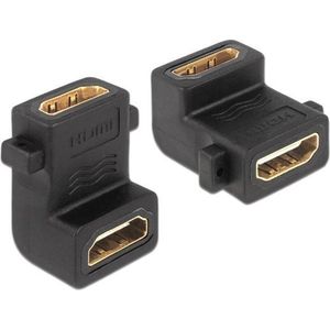 HDMI (v) - HDMI (v) inbouw koppelstuk - 90° haaks - versie 1.4 (4K 30Hz) - 1 stuk