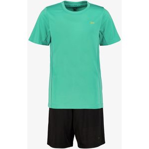 Dutchy tweedelige kinder sport set groen zwart - Maat 140