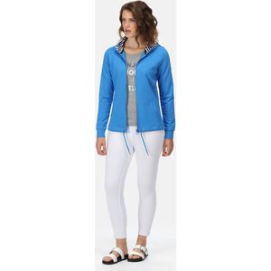 De Regatta Bayarma hoody met volledige rits - dames - Coolweave - katoen - Blauw