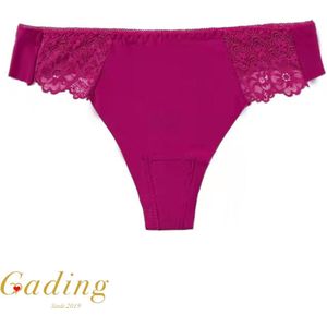 Gading® Sexy T-Back Onderbroeken Dames Ondergoed zomer- Wijn- 2 pack - Kant Slips M/L