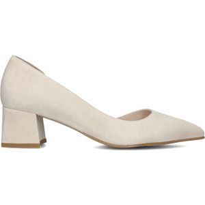 Stefano Lauran Dames Pumps / Damesschoenen - Suède - Geen hoogte 2 cm cm - S3261 - Beige - Maat 38