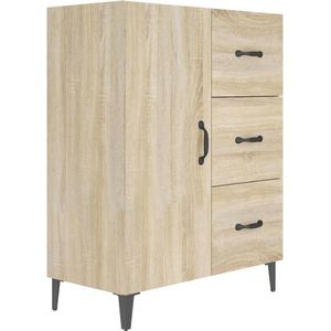 vidaXL - Dressoir - 69,5x34x90 - cm - bewerkt - hout - sonoma - eikenkleurig