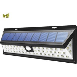 Ortho® - ABS LED Buitenlamp op zonne energie - Solar - Bewegingsmelder - Sensor wandlamp - Muurbevestiging - GEEN netstroom of snoeren nodig