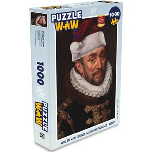 Puzzel Willem van Oranje - Adriaen Thomasz - Kerst - Legpuzzel - Puzzel 1000 stukjes volwassenen - Kerst - Cadeau - Kerstcadeau voor mannen, vrouwen en kinderen