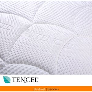 Traagschuim Topper - 12cm dik - Tencel hoes - Matras - 160x200cm