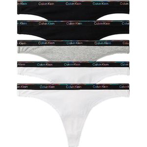 Calvin Klein 5-Pack Dames String Icon Logo - Multi - Maat L