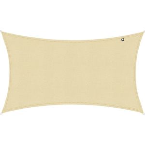 Kopu® Schaduwdoek Rechthoek 280 gram Waterdoorlatend 2x4 m - Creme