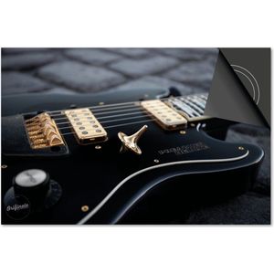 Inductie beschermer 90x52 - afdekplaat inductie mat - Dietrix Kookplaat beschermer - Exclusief - Black en Gold - Gitaar