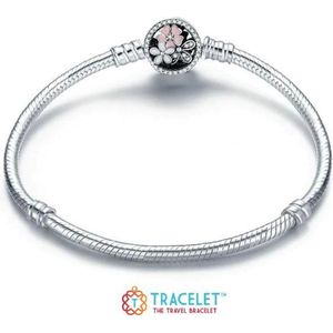 Armbanden - Zilveren Armbanden - Bedelarmband Bloem | Armband met bloemen sluiting | 925 Sterling Zilver - Pandora compatible - 925 Zilver Certificaat - In Leuke Cadeauverpakking - Moederdag kado