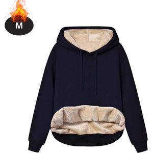 Nivard Hoodie Dames - Sweaters - Sweater - Warme Trui - Met Capuchon - Marineblauw - L