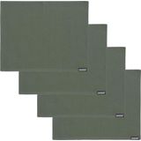 DDDDD - Kit - 4x Placemat - Set van 4 stuks - Luxe Tafeltextiel - 35x45 cm - Groen