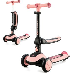 Kinderkraft HALLEY - Kinderstep Tot 50 Kg - PU-led-wielen - Roze