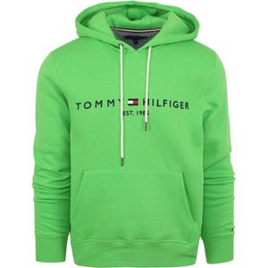 Tommy Hilfiger - Hoodie Fel Groen - Maat XL - Regular-fit