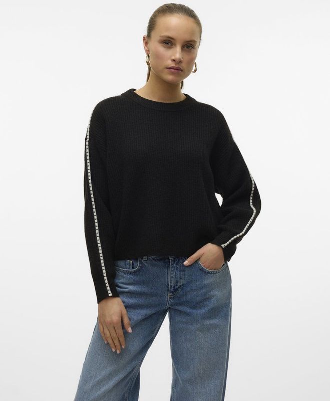 Vero Moda Zora Crew Neck Pullover Dames - Maat L