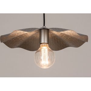 Lumidora Hanglamp 74164 - FLORLI - E27 - Zilvergrijs - Zilver -oud zilver - Metaal - ⌀ 40 cm