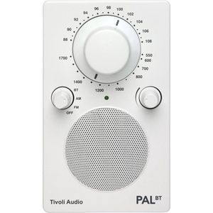 Tivoli Audio - PAL BT - Draagbare radio met FM, AM en Bluetooth - Wit