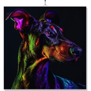 Tegel Met Opdruk | Geschenk | Dier | Regenboog | HD | Dobermann