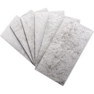 Home & Marker - Wandtegels Zelfklevend - Muurtegels Zelfklevend - Plaktegels - Wandpanelen - 15,6 x 7,6 cm - 10 Stuks - Graniet Kleur - INSTATILE