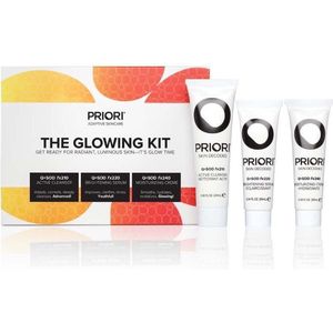 PRIORI® The Glowing Kit Q+SOD (Active Cleanser,Brightening Serum,Moisturizing Creme)