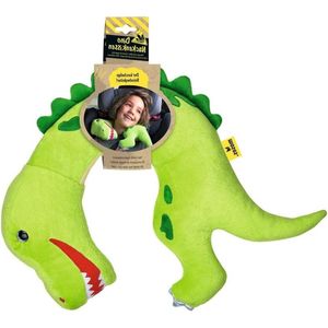 Dino Tyrannosaurus-Rex Nekkussen voor kinderen - knuffeldier voor lange reizen