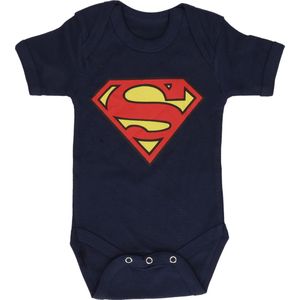 Superman Unisex Rompertje - Blauw - Maat 74