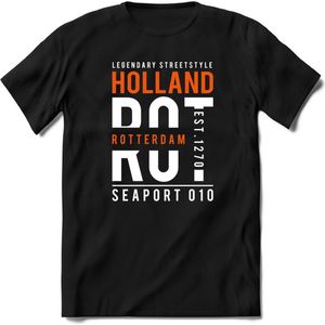 Rotterdam - Holland | TSK Original & vintage | T-Shirt Heren - Dames | Oranje | Perfect Cadeau Shirt | Grappige Spreuken - Zinnen - Teksten | Maat XXL