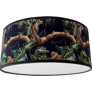 Plafondlamp Jungle luipaard zwart-sfeerverlichting-lamp-kinderkamer-E27-kinderkameraccessoires-diffuser-jungle