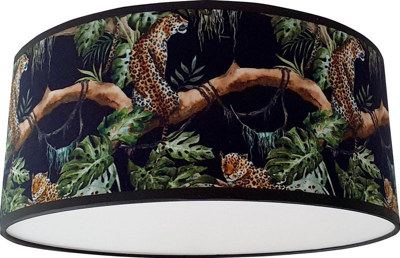 Plafondlamp Jungle luipaard zwart-sfeerverlichting-lamp-kinderkamer-E27-kinderkameraccessoires-diffuser-jungle