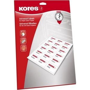 Etiket Kores ILK 210x297mm recht doos a 25 vel 1 Etiket per vel