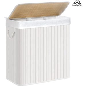 MIRA Home - Wasmand - Wasverzamelaar - Grijs - Bamboe - 150L