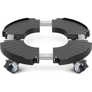 JGS ® Verstelbare Plantenroller met Wielen voor Binnen en Buiten, Geschikt voor Zware Bloempotten tot 200 kg