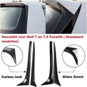 Auto styling ABS Gloss Black achterspoiler Side Spoiler Lip voor Volkswagen Golf 7 MK7 2014-2017