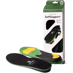 52Bones Soft Support inlegzolen - zachte bamboo toplaag - goede ondersteuning - hielkussen - maat 37/38 - 1 paar