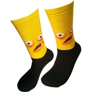 Verjaardags cadeau - Gezicht sokken - Smiley - Print sokken - vrolijke sokken - valentijn cadeau - aparte sokken - grappige sokken - leuke dames en heren sokken - moederdag - vaderdag - Socks waar je Happy van wordt - Maat 36-40
