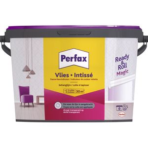 Perfax Ready & Roll Vlies Magic Behanglijm 4.5 kg | 100% Kleurenbeeld tijdens het behangen | Magic Vlies Behanglijm droogt Transparant