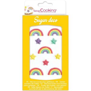 ScrapCooking Suikerdecoraties - Regenboog - Set/10