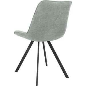 Icon Living - Stoel Aimy - Stof Bloq Niagara - Poot Zwart